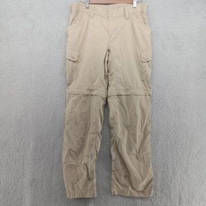 North Face Pants Womens 10 Beige Convertible Legs Cargo Shorts Gorpcore Outdoors